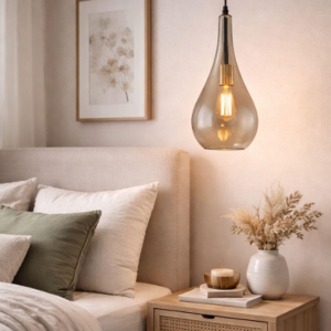 Amber Glass Pendant Hanging Light – 4148/1P AMBER