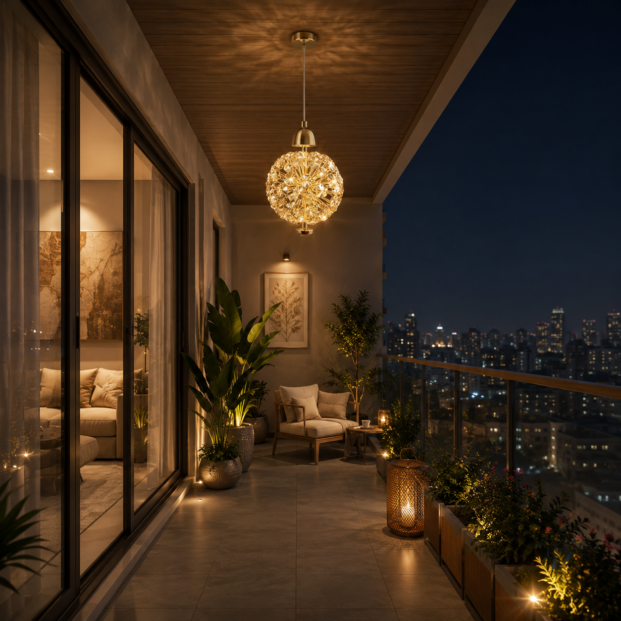Luxury Gold Crystal Globe Pendant Light