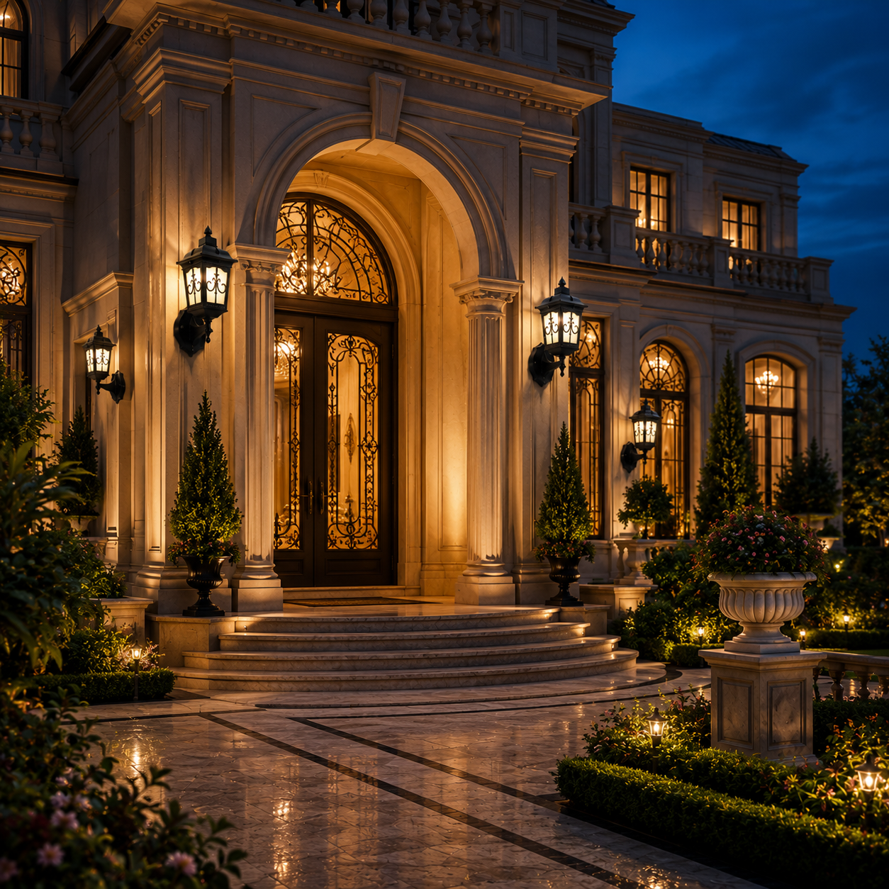 Royal Heritage Black Outdoor Wall Lantern – Classic Coach-Style Exterior Wall Light