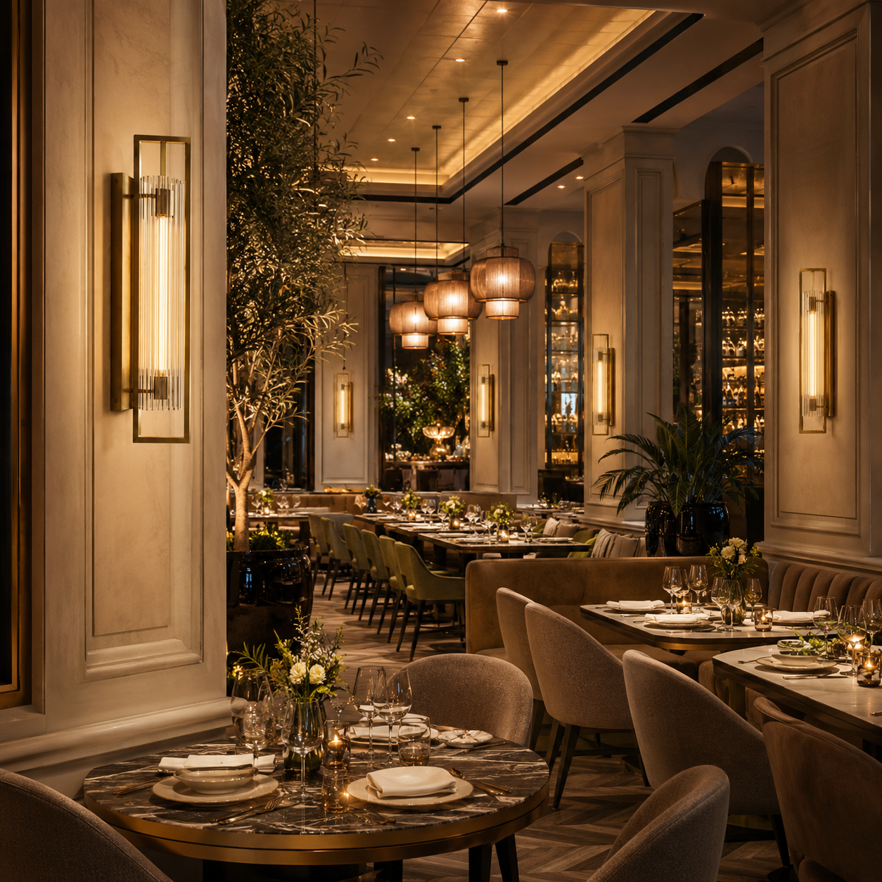 Luxury Gold Crystal Glass LED Wall Sconce Light
