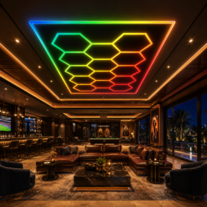 RGB Honeycomb Hexagon LED Ceiling Light
