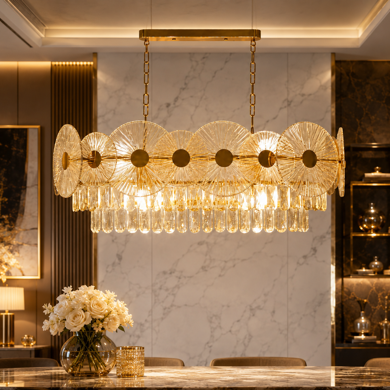 Aurelia Bloom Crystal Chandelier