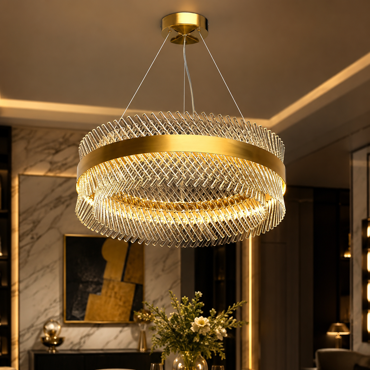 Radiant Crown LED Chandelier
