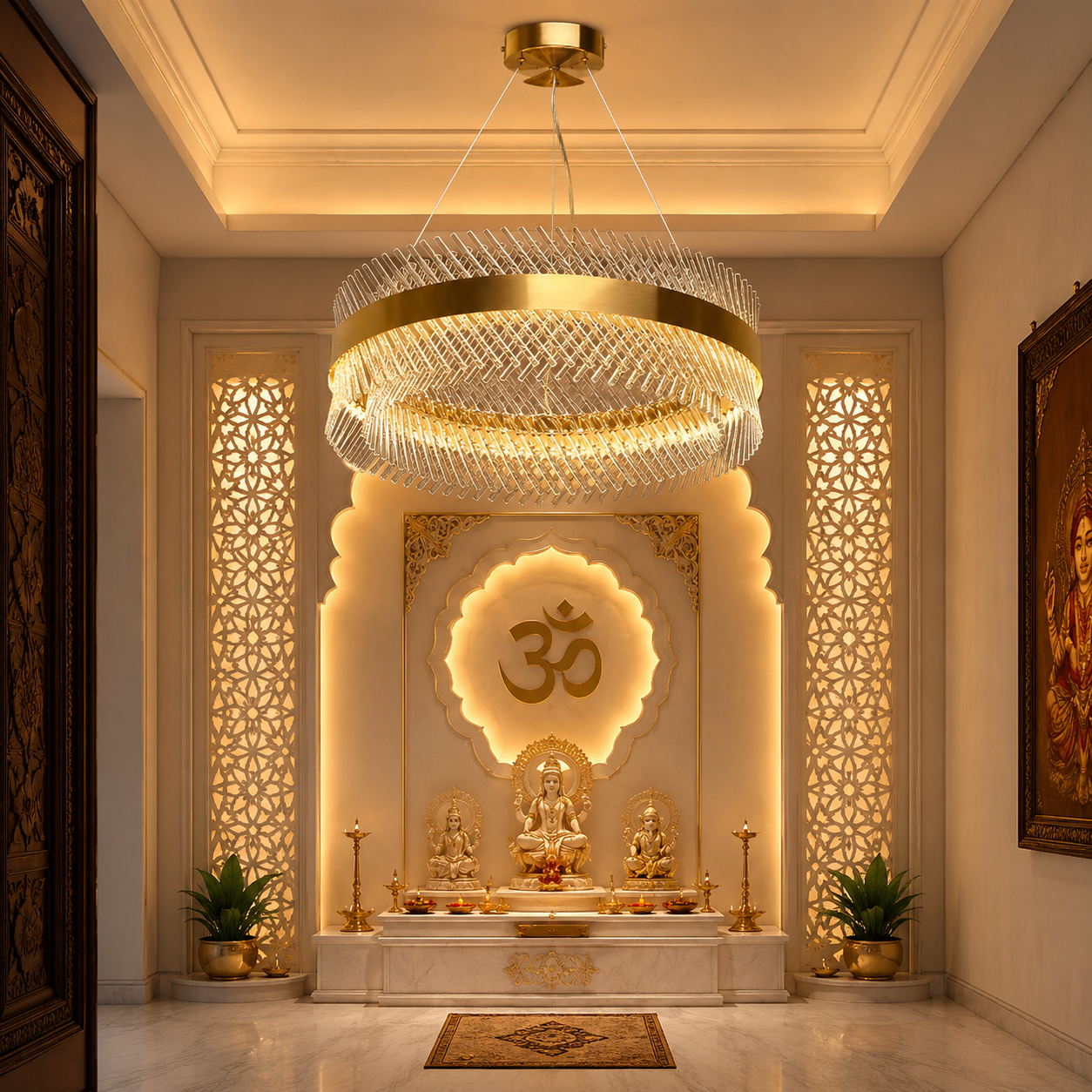 Radiant Crown LED Chandelier