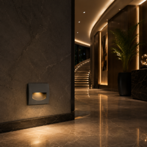 Aurora J019-6W IP54 Recessed LED Foot Light for Stairs, Pathways & Outdoor Walls